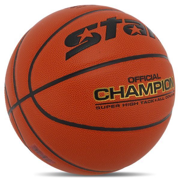 Мяч баскетбольный STAR CHAMPION FIBA BB317 размер 7 оранжевый BB317 фото