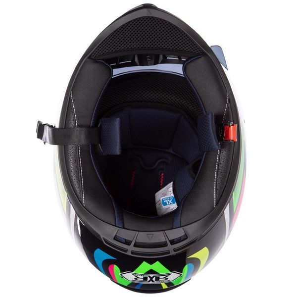 Мотошлем интеграл (full face) RXR M-666 M-XL мультиколор M-666 фото