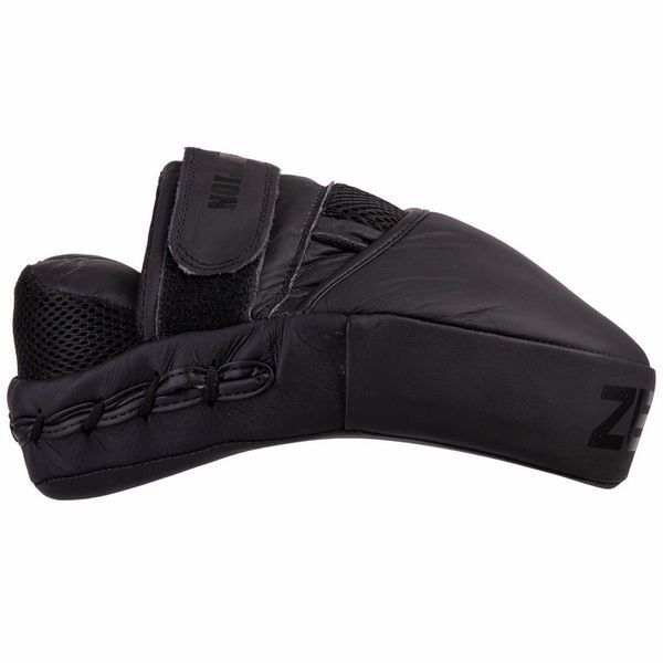 Лапа боксерская изогнутая тренировочная кожа ZELART VL-3312 25x18x5см 2штуки черный VL-3312 фото