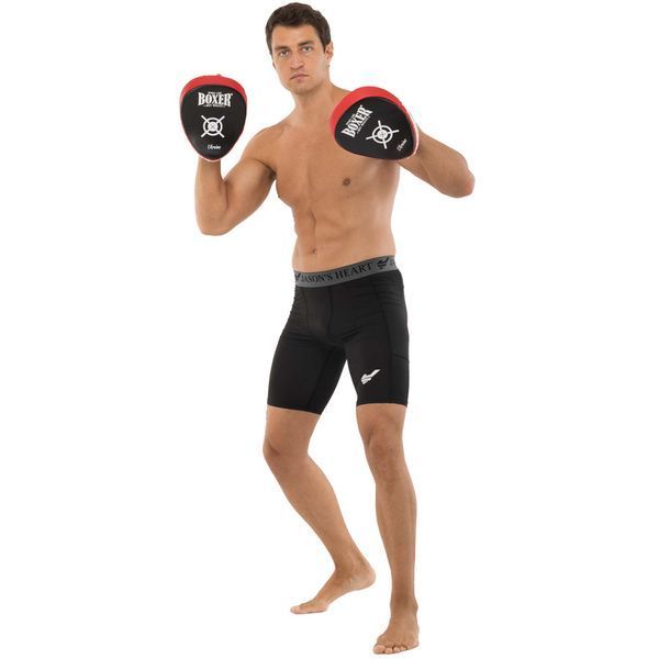 Лапа боксерська вигнута тренувальна Кожвініл BOXER 2011-01 19х23х4см 2штуки р. Універсальний розмір рукавички 2011-01 фото