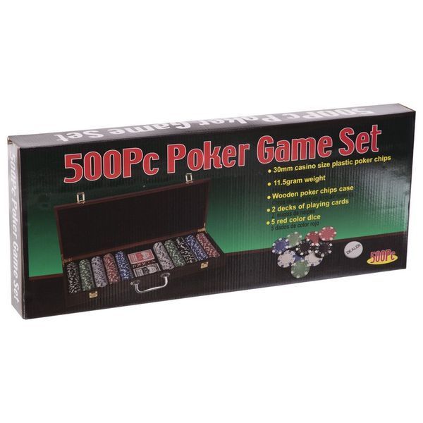 Набор для покера в деревянном кейсе Poker game set SP-Sport IG-6645 500 фишек IG-6645 фото