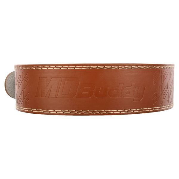 Пояс для пауерліфтингу шкіряний MDbuddy TA-3088 Weightlifting Belt ширина 10см розмір-S-L коричневий TA-3088 фото