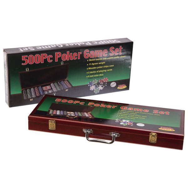 Набор для покера в деревянном кейсе Poker game set SP-Sport IG-6645 500 фишек IG-6645 фото