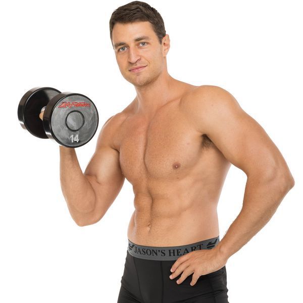 Гантель цельная профессиональная с полиуретановым покрытием LIFE FITNESS SC-80081-14 1шт 14кг черный-красный SC-80081-14 фото