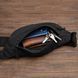 Мужская/женская бананка с Cordura 1000D, черная, 3 отделения, водоотталкивающая ws28557 фото 12