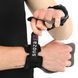 Гимнастические накладки перчатки для турника 3 HOLE CARBON HAND GRIPS EZOUS D-15 2шт размер S-L черный M D-15 фото 4