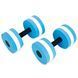 Гантель для аквафітнесу та аквааеробіки аква-гантель Aqua Dumbbell SP-Sport PL-3351 1шт блакитний-білий PL-3351 фото 1