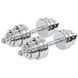 Гантели разборные стальные хромированные 35кг SP-Sport TA-8045-35 2шт по 17,5кг хром TA-8045-35 фото 1