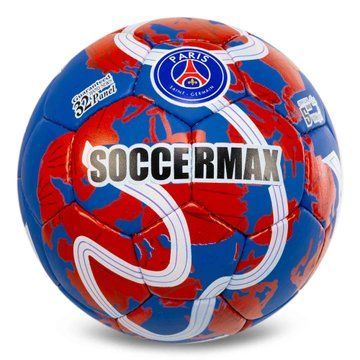 Мяч футбольный SOCCERMAX PARIS SAINT-GERMAIN FB-0047-818 №5 PU темно-синий-бордовый FB-0047-818 фото
