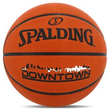 Мяч баскетбольный резиновый SPALDING DOWNTOWN 84363Z размер 7 оранжевый 84363Z фото
