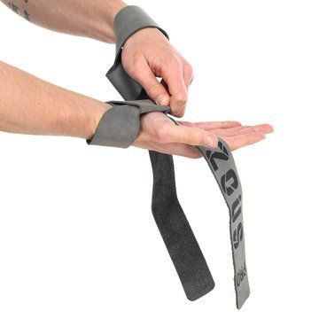 Лямки для тяги LEATHER LIFTING STRAP EZOUS B-08 2шт серый B-08 фото