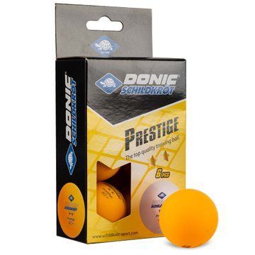 Набор мячей для настольного тенниса DONIC PRESTIGE MT-658028 2star 6шт оранжевый MT-658028 фото