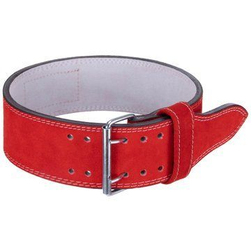 Пояс для пауэрлифтинга кожаный Zelart SB-165159 спинка-10см размер-XS-XXL красный SB-165159 фото