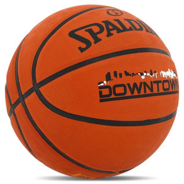 М'яч баскетбольний гумовий SPALDING DOWNTOWN 84363Z розмір 7 помаранчевий 84363Z фото