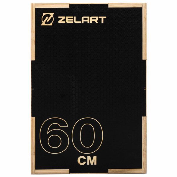 Бокс плиометрический тумба для кроссфита Плиобокс Wood Plyo box Zelart FI-4884-1 1шт 60см черный FI-4884-1 фото