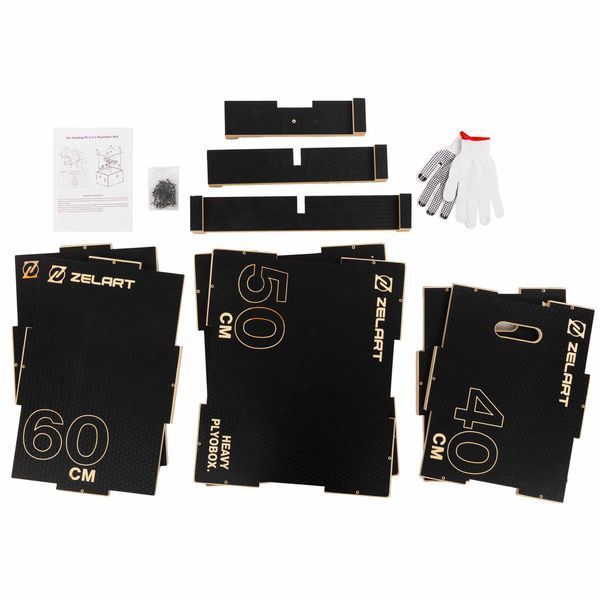 Бокс плиометрический тумба для кроссфита Плиобокс Wood Plyo box Zelart FI-4884-1 1шт 60см черный FI-4884-1 фото
