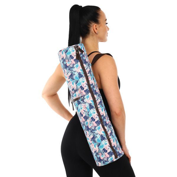Сумка-чехол для йога коврика KINDFOLK Yoga bag SP-Sport FI-8365-2 розовый-голубой FI-8365-2 фото