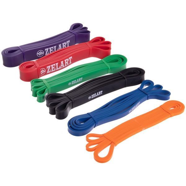 Гума петля для підтягувань та тренувань стрічка силова Zelart POWER BANDS FI-941-4 зелений FI-941-4 фото