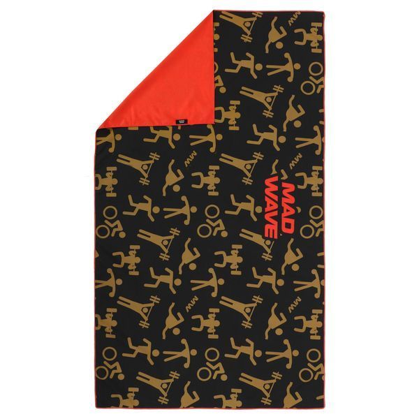 Полотенце спортивное из микрофибры MadWave SPORT M076306200W 140х80см черный M076306200W фото