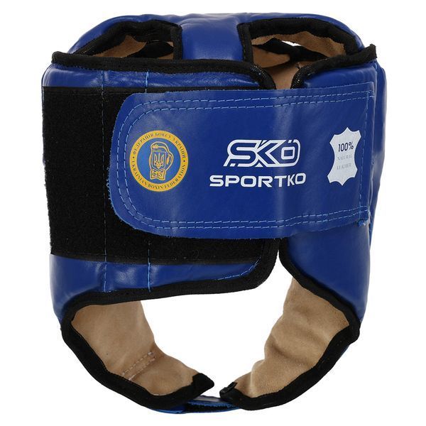 Шолом боксерський професійний відкритий шкіряний ФБУ SPORTKO ОК1 SP-4706 М-XL кольори в асортименті M SP-4706 фото