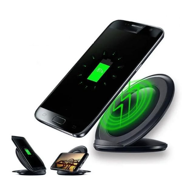 Швидке бездротове заряджання для телефону FAST CHARGE WIRELESS S7 бездротове зарядне. Колір: чорний ws54911 фото