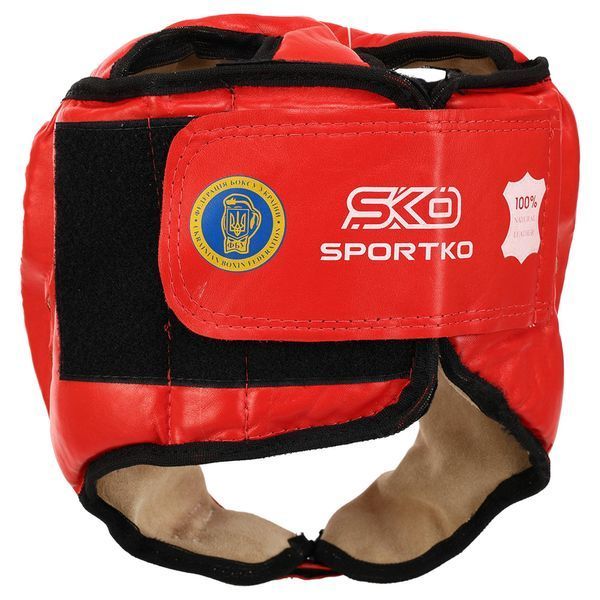 Шолом боксерський професійний відкритий шкіряний ФБУ SPORTKO ОК1 SP-4706 М-XL кольори в асортименті M SP-4706 фото
