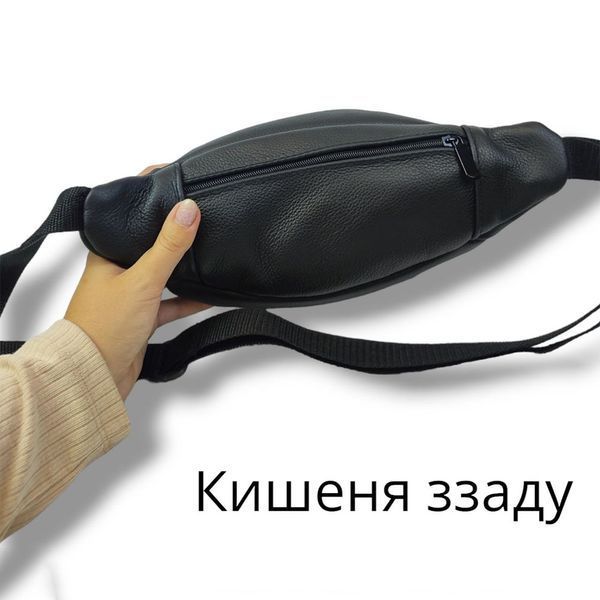 Бананка кожаная универсальная текстурная, Мужская бананка из натуральной кожи, Сумка для торговли ws21249 фото