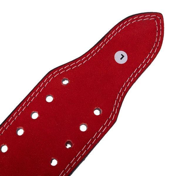 Пояс для пауэрлифтинга кожаный Zelart SB-165159 спинка-10см размер-XS-XXL красный SB-165159 фото