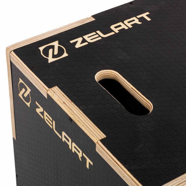 Бокс плиометрический тумба для кроссфита Плиобокс Wood Plyo box Zelart FI-4884-1 1шт 60см черный FI-4884-1 фото