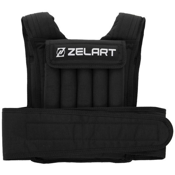 Жилет обважнювач з регульованою вагою Zelart WEIGTH VEST FI-2630-10 вага-1-10 кг чорний FI-2630-10 фото