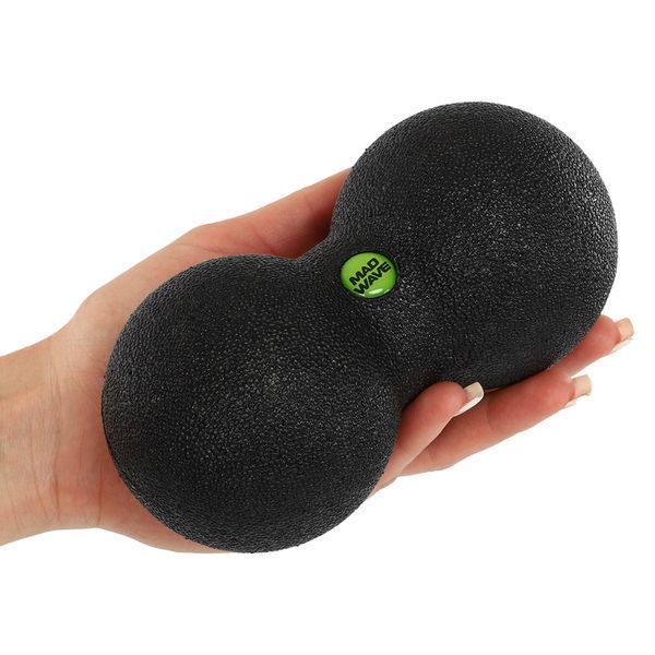 Мяч массажный двойной для МФР и самомассажа Duoball MadWave M139116101W o8см черный M139116101W фото