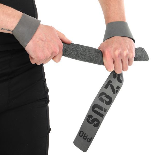 Лямки для тяги LEATHER LIFTING STRAP EZOUS B-08 2шт серый B-08 фото