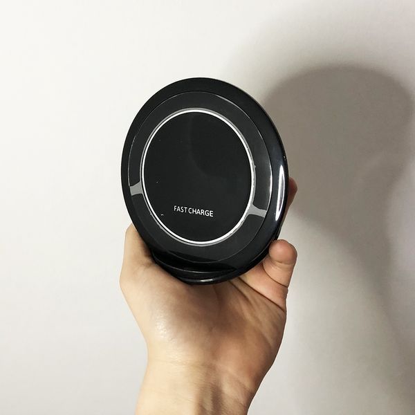 Швидке бездротове заряджання для телефону FAST CHARGE WIRELESS S7 бездротове зарядне. Колір: чорний ws54911 фото