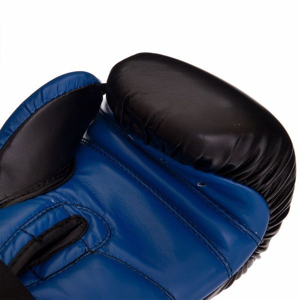 Перчатки боксерские на липучке PU UFC PRO Compact UHK-75001 S-M синий-черный UHK-75001 фото