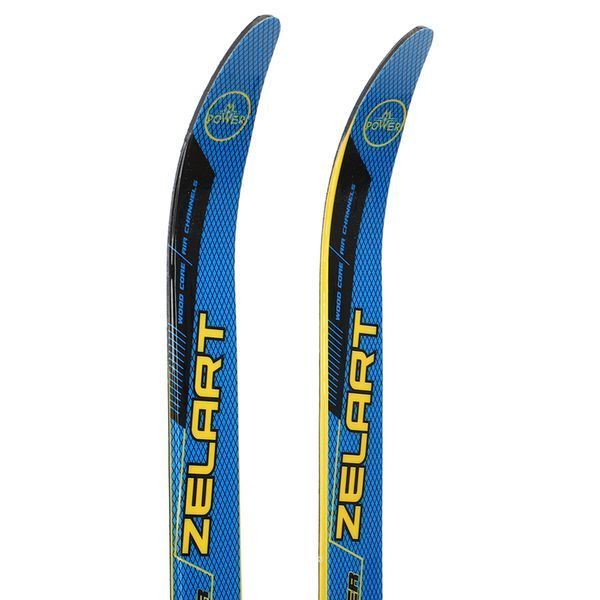 Лыжи беговые подростковые в комплекте с палками Zelart SK-0881-130B цвета в ассортименте SK-0881-130B фото