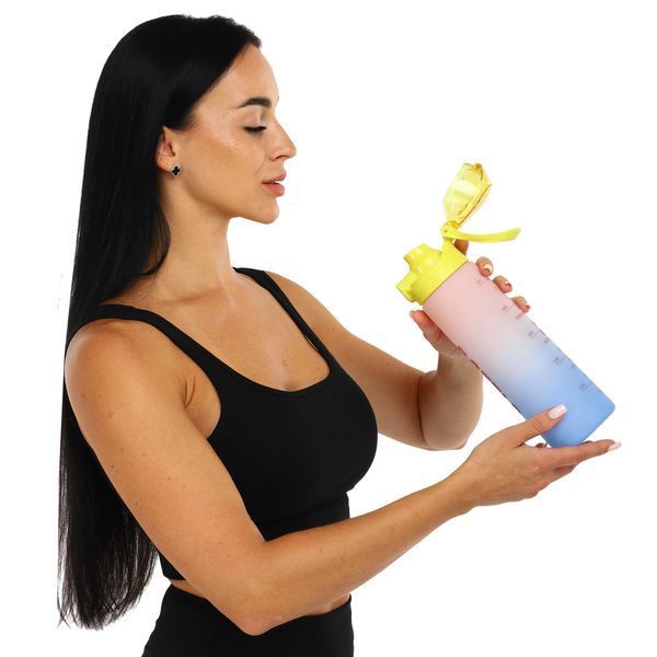 Бутылка для воды HAILY BOTTLE HL-8602 1000мл цвета в ассортименте HL-8602 фото