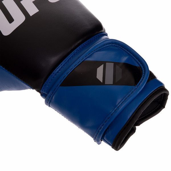 Перчатки боксерские на липучке PU UFC PRO Compact UHK-75001 S-M синий-черный UHK-75001 фото