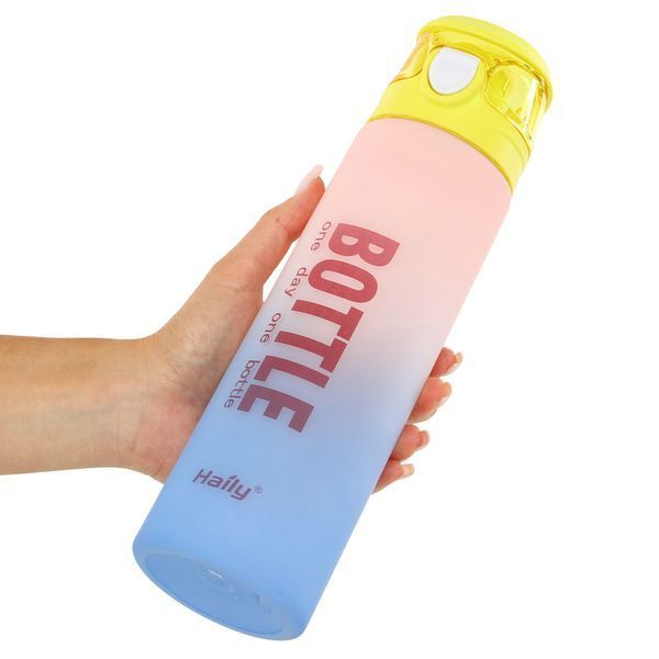 Бутылка для воды HAILY BOTTLE HL-8602 1000мл цвета в ассортименте HL-8602 фото