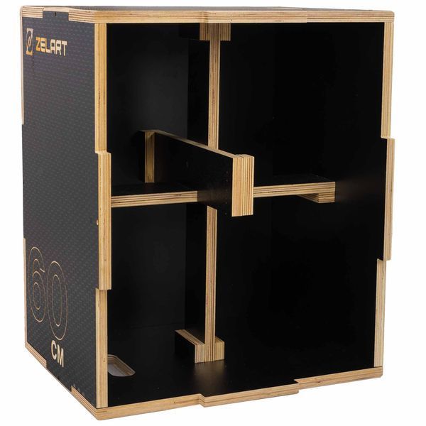 Бокс плиометрический тумба для кроссфита Плиобокс Wood Plyo box Zelart FI-4884-1 1шт 60см черный FI-4884-1 фото