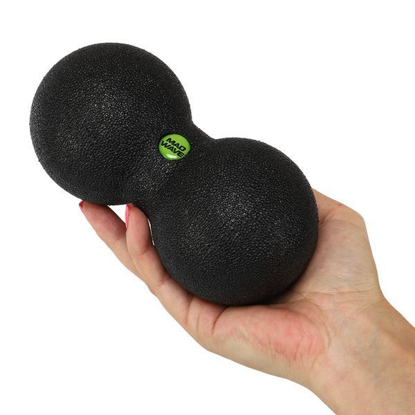 Мяч массажный двойной для МФР и самомассажа Duoball MadWave M139116101W o8см черный M139116101W фото