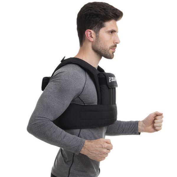 Жилет обважнювач з регульованою вагою Zelart WEIGTH VEST FI-2630-10 вага-1-10 кг чорний FI-2630-10 фото