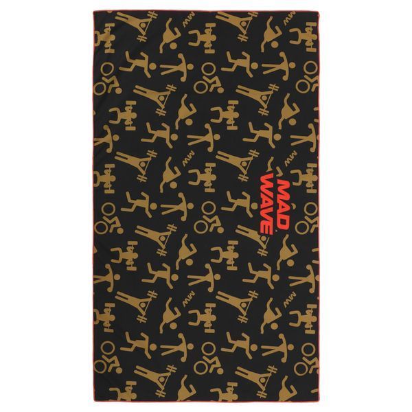 Полотенце спортивное из микрофибры MadWave SPORT M076306200W 140х80см черный M076306200W фото