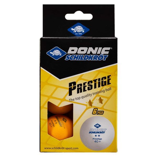 Набор мячей для настольного тенниса DONIC PRESTIGE MT-658028 2star 6шт оранжевый MT-658028 фото