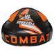 Лапа боксерская изогнутая тренировочная кожа FISTRAGE COMBAT VL-6387 19х7х24см 2штуки черный-оранжевый VL-6387 фото 6