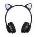 Беспроводные наушники с кошачьими ушками и RGB подсветкой Cat VZV 23M. Цвет: черный ws53257 фото 3