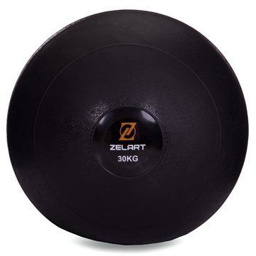 Слэмбол мяч набивной для кроссфита и фитнеса Slam Ball Zelart FI-2672-30 30кг черный FI-2672-30 фото