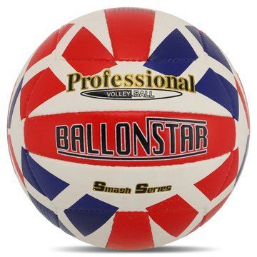 Мяч волейбольный BALLONSTAR VB-5063 №5 PU красный-белый-синий VB-5063 фото