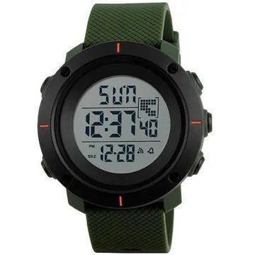 Часы наручные мужские SKMEI 1213AG ARMY GREEN BIG SIZE, брендовые мужские часы. Цвет: зеленый ws23278 фото