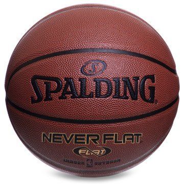 Мяч баскетбольный SPALDING NeverFlat 74096ZI размер 7 коричневый 74096ZI фото