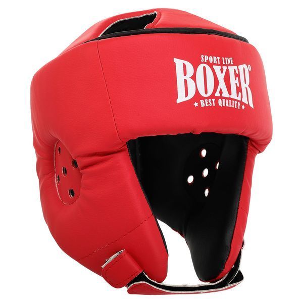 Шлем боксерский открытый с усиленной защитой макушки искусственная кожа BOXER 2030-N M-L цвета в ассортименте M 2030-N фото